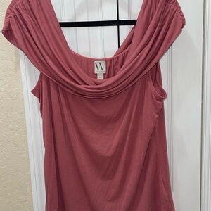 Pink Draped Top
